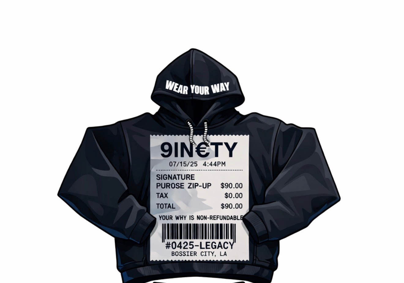 Black "INTRVAL" Hoodie