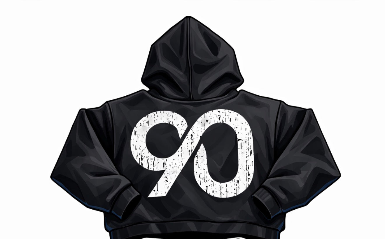 Black "INTRVAL" Hoodie